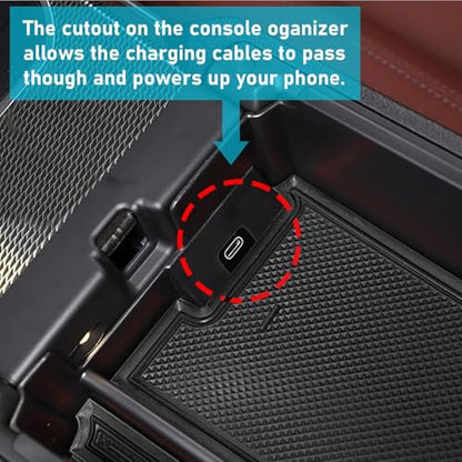 Jaronx Compatible with BMW Center Console Organizer for 3 Series G20 2019-2025/4 Series G22 i4 G26 2021-2025, for BMW 3' Organizer Tray 2019-2025, i4/4' Console Storage Box 2021-2025 - size: G20/G22 Console Organizer