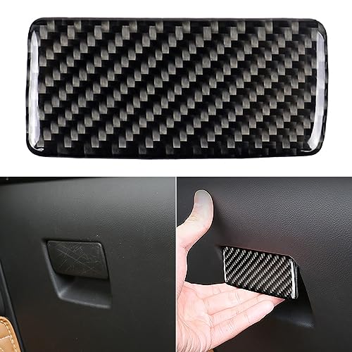 NVCNX Carbon Fiber Compatible with Cadillac XT6 2020-2025 / XT5 2017-2025 2018 2019 2020 2021 2022 2023 2024 Accessories Car Dash Co-Pilot Storage Box Handle Cover Interior Trim Black - color: Dash Co-pilot Storage Box Handle