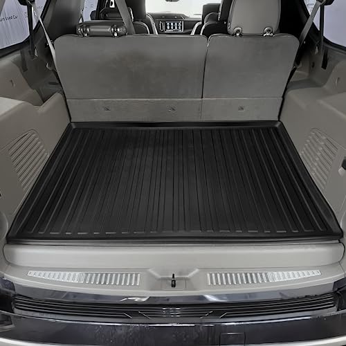 Premium Cargo Liner for GMC Yukon XL Denali 2021-2026 - 100% Protection - Custom Fit Car Trunk Mat - All-Season Black Cargo Mat - 3D Shaped Laser Measured Trunk Liners for Cadillac Escalade ESV