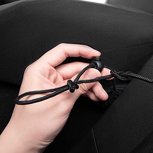CAR PASS Bling Rhinestone Leather Back Seat Cover, Waterproof Bench Rear Seat Cover Shining Diamond Universal Fit Automotive Glitter Crystal Sparkle Strips for Kid Women Girl, Black Diamond - color: Black Rear, size: Rear Seats