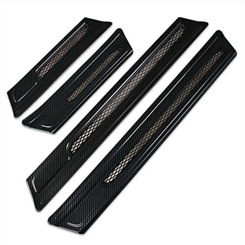 Beautost Fit for Honda CRV CR-V 2023 2024 2025 2026 Outside Door Sill Scuff Plate Guard Cover Trims (Carbon Fiber Black) - color: Carbon Fiber Black