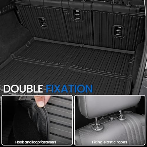 Cargo Mat Backrest Mats for 2017-2025 Mazda CX-5, All Weather TPE Backrest Mat Trunk Mat Cargo Liner Storage Mats Accessories for CX5 (Backrest Mats + Cargo Mat) - style: Backrest Mats+Cargo Mat