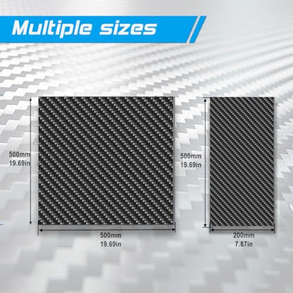 200X500X1.0MM 3.0MM 5.0MM 100% 3K Carbon Fiber Laminate Plate Matt Surface Twill Weave Panel Sheet 1.0MM Thickness (Twill Weave Matte Finish, 500 * 200 * 3mm) - color: Twill Weave Matte Finish, size: 500*200*3mm