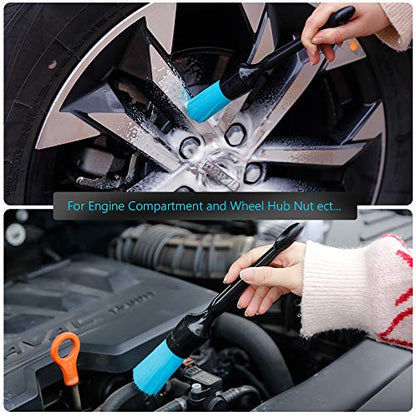 AntBooBoo 3 Pack Ultra-Soft Detailing Brush Set, Comfortable Grip and Scratch-Free Cleaning for Exterior, Interior Panels, Emblems, Badges, Gauge Cluster, Infotainment Screen - size: Ultra-Soft