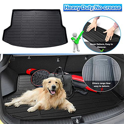 Cartist Cargo Liner Fits for 2021-2025 2026 Kia Seltos (Seltos SX/Seltos SX Turbo) (Only Fit Trunk with Subwoofer) All Weather Trunk Floor Mat Heavy Duty - size: 5)Kia Seltos【2021-2025】