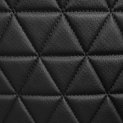 CAR PASS Bling Back Seat Cover, Waterproof Leather Bench Rear Seat Cover Shining Diamond Truck Glitter Crystal Sparkly Rhinestone Universal Fit Armrest Automotive Kid Women Girl, Black Diamond - color: Black Rear, size: Rear Seats
