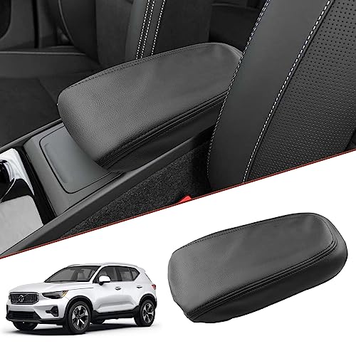 SKTU for 2019-2025 2026 Volvo XC40 Center Console Cover for 2023 2024 2025 2026 Volvo XC40 Accessories Armrest Cover 2024 2025 2026 XC40 Seat Box Cover XC40 Center Console Soft Cushion (Black) - color: 2019-2025 2026 XC40 Black