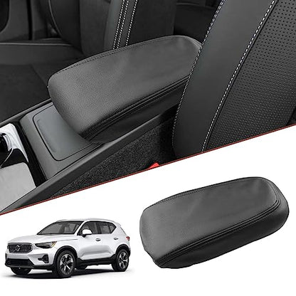 SKTU for 2019-2025 2026 Volvo XC40 Center Console Cover for 2023 2024 2025 2026 Volvo XC40 Accessories Armrest Cover 2024 2025 2026 XC40 Seat Box Cover XC40 Center Console Soft Cushion (Black) - color: 2019-2025 2026 XC40 Black