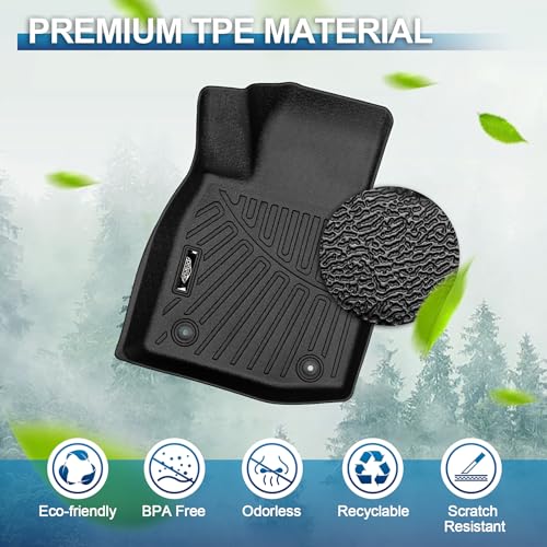 Peleus Floor Mats for Mazda CX50 Hybrid 2025 2026 (Only Fit Hybrid),TPE All Weather Protection 2 Rows Car Floor Liners with Cargo Liner Backrest Mat for Mazda CX-50 Hybrid - style: For Mazda CX50 Hybrid 2025+