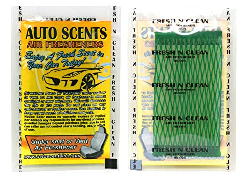 Individually Wrapped - Professional Car Air Freshener Pads - Remove Smells & Add Ambience (15 Per Pack) (Fresh N Clean) - color: Fresh N Clean