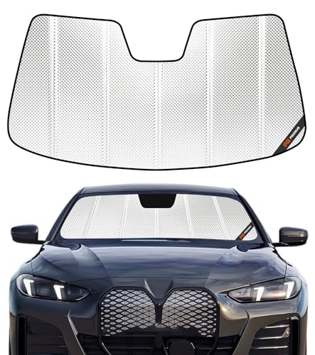 Pigenius Windshield Sun Shade for BMW 3 Series Sedan & M3 (G20/G80) 2023-2026, Fits 330i M340i M3 Competition CS, Reflective Aluminum Film Front Window Sunshade - size: 2022-2025 3 Series/i4