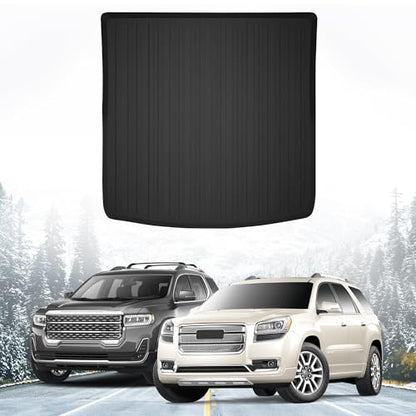 Premium Cargo Liner for GMC Acadia Denali SLE SLT AT4 2017-2023 - 100% Protection - Custom Fit Car Trunk Mat - All-Season Black Cargo Mat - 3D Shaped Laser Measured Trunk Liners for GMC Acadia