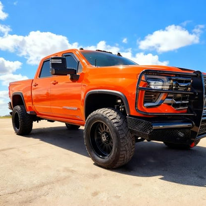 in-Channel Window Visors Vent Deflectors for Chevy Silverado & GMC Sierra 2500HD/3500HD 2020-2026 Crew Cab, Window Rain Guards Sun Shades - size: For Silverado & Sierra 2500HD/3500HD