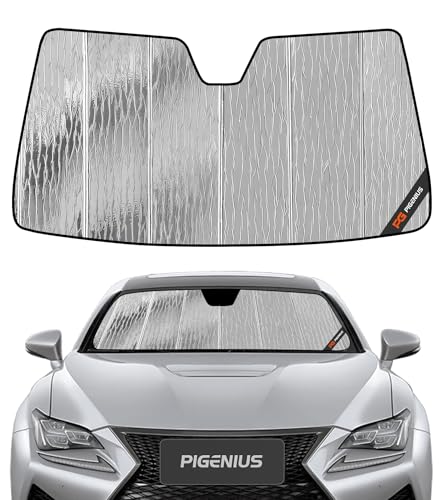Pigenius Windshield Sun Shade for Lexus RC 2015-2022 Front Window Sunshade - AstraGuard - color: Silver, size: 2015-2022 RC