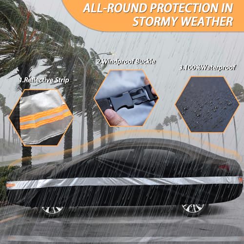 Dodge Car CoverCustom-Fit Car Cover for Dodge Charger, Waterproof All-Weather Car Cover, Lightweight Full Exterior Cover for Outdoor Protection Against Sun, Rain, Dust, Snow, and Wind. - size: Custom-Fit Dodge Charger