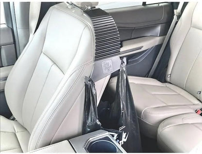 Auto The Only Side of The Seat Headrest Bag Holder that Doesn't Compromise Rear Passenger Leg Room and is Easy to Reach for Driver and Front and Rear Passengers