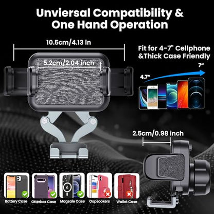 Kaishengyuan Metal Phone Mount for Ram Truck 2013-2018, Dash Mount Cell Phone Holder Compatible with RAM 1500/2500/3500 & 2019+ Classic, Metal Ball Adapter Phone Stand Arm Fit for Most Smartphones - style: Universal Mount