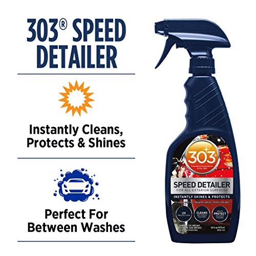 303 Products (30216-6PK) Products Automotive Speed Detailer - For All Exterior Surfaces - Instantly Shines And Protects - Cleans Between Washes - UV Protection, 16 fl oz 6 Pack - size: 16 Fl Oz (Pack of 6)