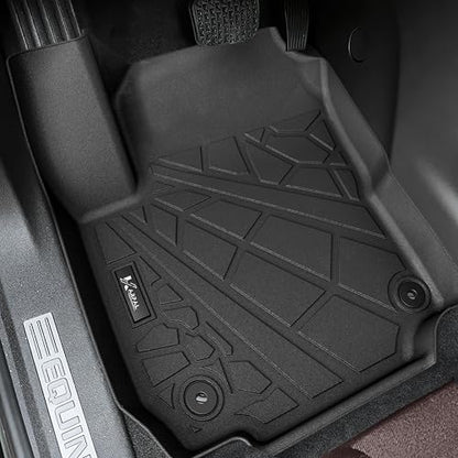 KARPAL Floor Mats for 2018-2024 Chevy Equinox (Not for EV) / GMC Terrain, All-Weather TPE Custom Fit Floor Liners Cargo Liner Car Accessories - style: 2018-2024 | For Chevy Equinox | Combo Set