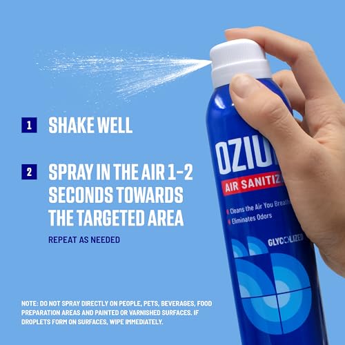 Ozium 3.5 Oz. Air Sanitizer & Odor Eliminator for Homes, Cars, Offices and More, Original Scent,(Pack of 2), clear - size: 3.5 Ounce (Pack of 2)