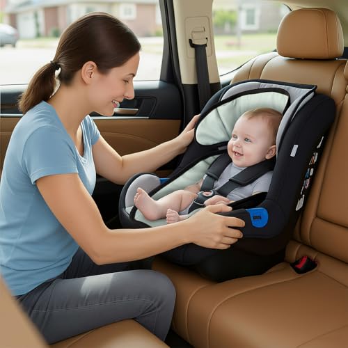 HunnmingRe 2 Pack Green Leaf Car Seat Protector for Potty Training Waterproof Piddle Pad Cover from Spillages Nappy Leaks Toilet Training Anti Slip Backing Strollers Carseat Liner for Toddlers Babies - style: Green Leaf