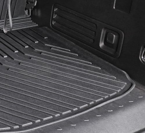 Cargo Mat Backrest Mats for 2018-2022 2023 Chevrolet Chevy Traverse Car Mat Accessories, All Weather TPE Cargo Liner Trunk Mat (18-23 7/8 Seats-3rd Row Backrest Mats&Cargo Mat) - style: 18-23 7/8 Seats-3rd Row Backrest Mats&Cargo Mat