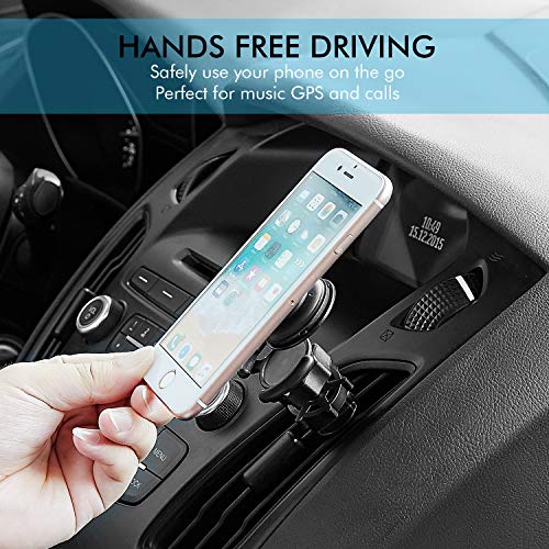 360 Air Vent Mount Phone Holder with Adjustable Switch Lock for Popsocket with 360 Degree Rotation Compatible with Any Smartphone