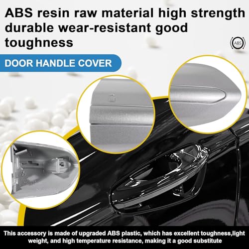 Car Exterior Door Handle Key Hole Trim Cover CapCompatible With Ford Fusion 2013 2014 2015 2016 2017 2018 2019 2020 DS7Z 54218A15-DC Door Handle Accessories Lock Cap Blue Without Electroplating