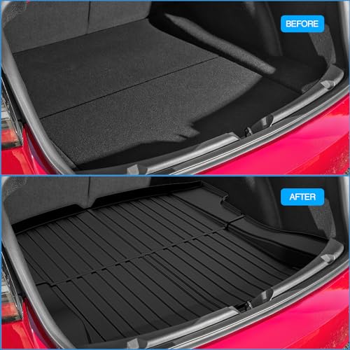 Nilight Cargo Mats for Tesla Model 3 2017 2018 2019 2020 2021 2022 2023,All Weather Protection Heavy Duty Cargo Liners - color: 2020-2023 Model 3 Cargo Mat