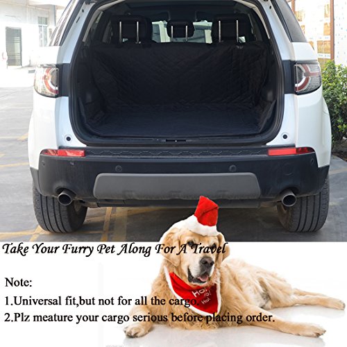 FLR Cargo Liner Cover Waterproof Durable Washable Car Pet Seat Cover Backing Protection Dog Mats for Travel Cars, SUV, Vans & Trucks-Universal Fit-80X52in - color: Black