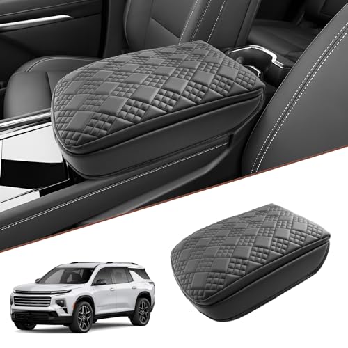 SKTU 2024 2025 2026 Chevy Traverse Center Console Cover for 2024 2025 2026 Chevy Traverse Armrest Cover 2024 2025 2026 Chevy Traverse Accessories 2024-2026 Traverse Soft Center Console Cushion - color: for 2024-2026 Traverse Thicken