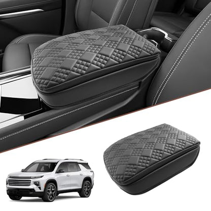 SKTU 2024 2025 2026 Chevy Traverse Center Console Cover for 2024 2025 2026 Chevy Traverse Armrest Cover 2024 2025 2026 Chevy Traverse Accessories 2024-2026 Traverse Soft Center Console Cushion - color: for 2024-2026 Traverse Thicken