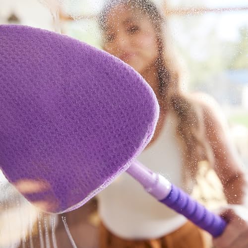 Invisible Glass 95170 Reach & Clean Home Glass Cleaning Tool Replacement Quick Change Microfiber Covers for Streak-Free Glass, Window, and Mirror Cleaning, Pack of 6 - style: Replacement Covers