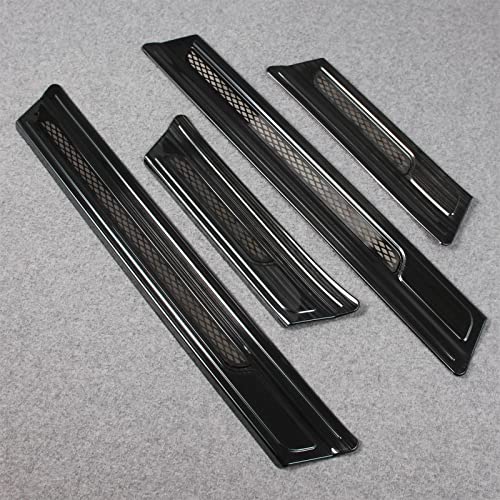Beautost Fit for Honda CRV CR-V 2023 2024 2025 2026 Outside Door Sill Scuff Plate Guard Cover Trims (Black) - color: Black