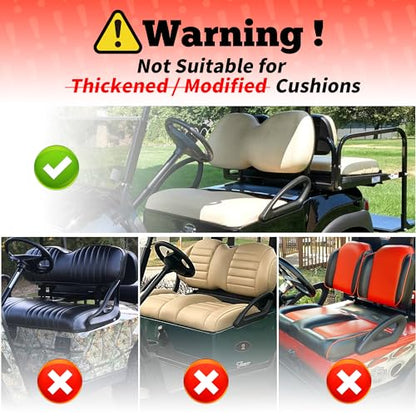 10L0L Golf Cart Seat Covers for Yamaha G29 Drive2 Club Car Precedent Tempo, Breathable Mesh Bench Seat Cover, No Drilling Front Seat Cushion, All-Season Comfort Gray Black - color: Beige and Blue