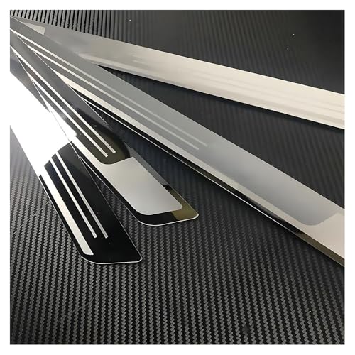 4pcs Car Door Sill Protector for Toyota Camry 1983–2025 2026 XV70/XV80, Stainless Steel Car Door Sill Scuff Plate Door Sill Guard Scuff Plate Cover Door Entry Guard Anti-Scratch