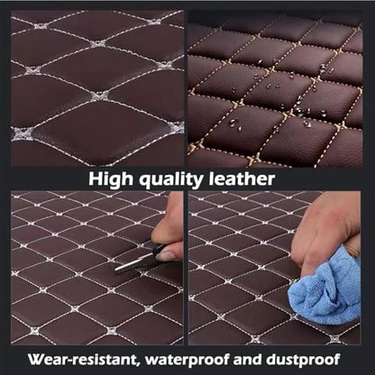 Customize Personalized Floor Mats for Cars, Full Coverage Luxury Mats, Anti-Slip Mats Set, Custom Floor Mat Suitable 99% of Sedan Trucks SUV auto (Brown) - color: Brown