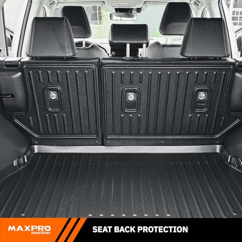 Premium MAXPRO Floor Mats for 2019-2025 Toyota RAV4 Hybrid | Custom Fit TPE Floor Liners 1st 2nd Row& Cargo Mat Seat Back Protector | All Weather Mat Waterproof Heavy Duty Car Mat RAV4 Accessories Set - size: 2019-2025 Toyota Rav4 Hybrid Complete Set