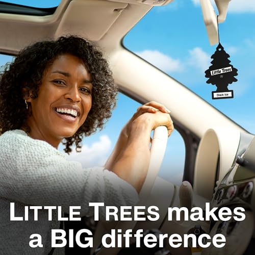 LITTLE TREES Car Air Freshener | Hanging Tree Provides Long Lasting Scent for Auto and Home | Green Apple, 24 Air Fresheners - color: Green Apple