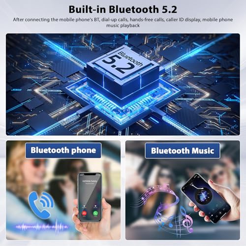 Inefala 6.86" Wireless Carplay Car Stereo Single Din Touchscreen Radio Android Auto Bluetooth 5.2 Backup Camera Car Audio Receiver USB Type C FM EQ SWC MIC - style: 6.86'' CarPlay TYPEC