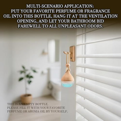 Refillable Car Air Freshener Hanging Diffuser, Empty Glass Bottle with Reed Sticks for Essential Oils, Car Scent Diffuser and Aromatherapy Pendant Decor for Women and Men (4PCS) - size: Reed Stick - 4PCS