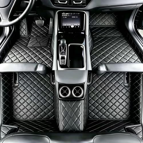Customize Floor mats for car fit 99% Sedans SUV Sports,Custom Automotive Floor mat Fit Truck, All Weather Men Women Car Protection Pads Non-Slip auto Floor Liners (Black), RH2206UPR - color: Black