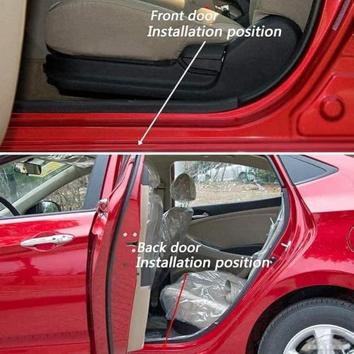 4pcs Car Door Sill Protector for Toyota Camry 1983–2025 2026 XV70/XV80, Stainless Steel Car Door Sill Scuff Plate Door Sill Guard Scuff Plate Cover Door Entry Guard Anti-Scratch