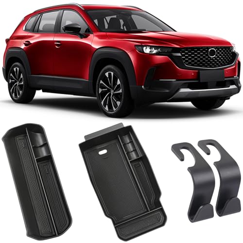 4PCS for Mazda CX50 and CX-50 hybrid Center Console Organizer Tray, Armrest Storage Box for Mazda CX50 CX 50 2025 2024 2023 Prime Insert Secondary Box, Must Have Interior Trim Accessories - size: 4 PCS