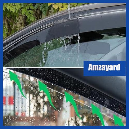 Window Visors Vent Sun Rain Guards for 2009-2024 Dodge Ram 1500 (19-24 Classic Body), Crew CAB ONLY; 10-25 Ram 2500/3500 MEGA/Crew CAB ONLY | Window Vent Visors, 4 pcs. - Smoke | 94109 - size: For 09-18 Ram 1500 Crew Cab