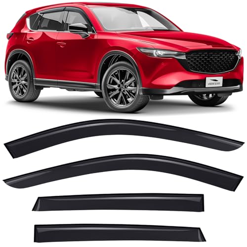 Voron Glass Tape-on Extra Durable Rain Guards for Mazda CX-5 2017-2025, Window Deflectors, Vent Window Visors, 4 Pieces - 120215 - color: For CX-5 17-25