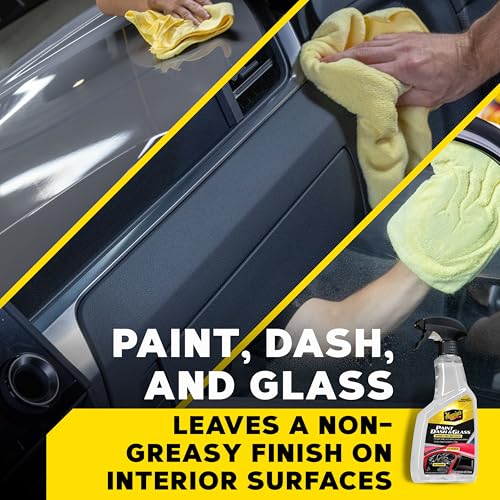Meguiar's Paint, Dash & Glass - This Advanced Car Detailer is Perfect to Quickly Clean and Protect Your Car Inside & Out, Hydrophobic Boosted Car Cleaning for Paint, Plastic, Glass & More! 24 Oz Spray