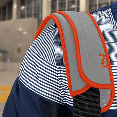 ZINZ Ultra Thick & Breathable Universal Shoulder Pad Cushion for Bag - Long & Comfort - color: Gray&orange