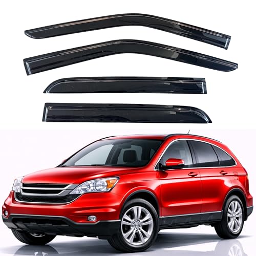 KPY Rain Guards Fit for 2007-2011 Honda CRV, Out-Channel Window Visors Vent Wind Deflectors 4PC, Car Accessories for 07-11 CR-V - size: 2007-2011 CRV