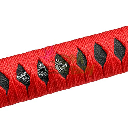 JDMBESTBOY Samurai Sword Red Black Shift Knob Shifter Alloy Katana Adapters Universal 15cm - color: Red Black, size: 15cm